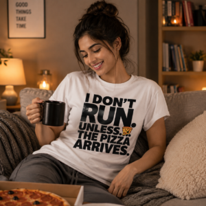 Funny Pizza Quote T-Shirt Cozy Living Room Style