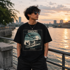 Vintage Ghosts Seaside Wave T Shirt