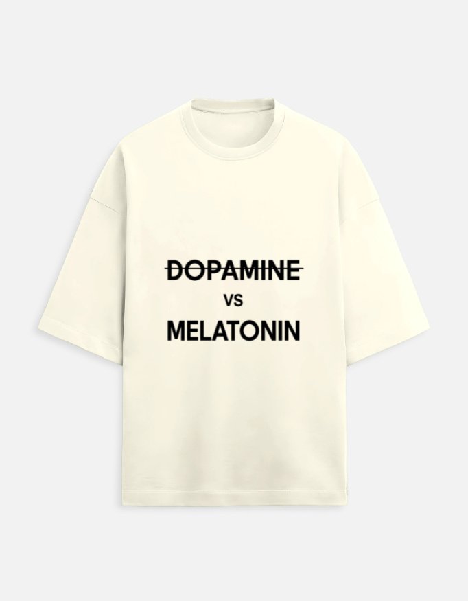 Dopamine vs Melatonin Funny T-Shirt - Image 3