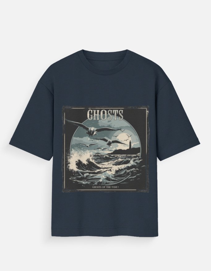 Widows bay Vintage 'Ghosts' Seaside Wave Graphic Tee - Image 11