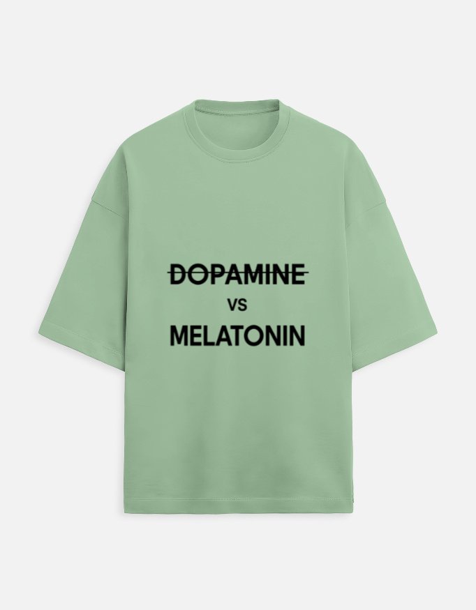Dopamine vs Melatonin Funny T-Shirt - Image 4