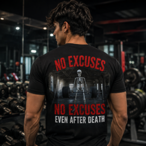 No Excuse Gym motivation T-shirt