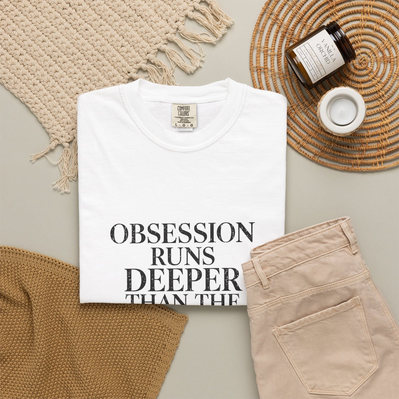Obsession Fuels Deeper Than Water T-Shirt – Passion & Ambition Motivational Graphic Tee - Image 4