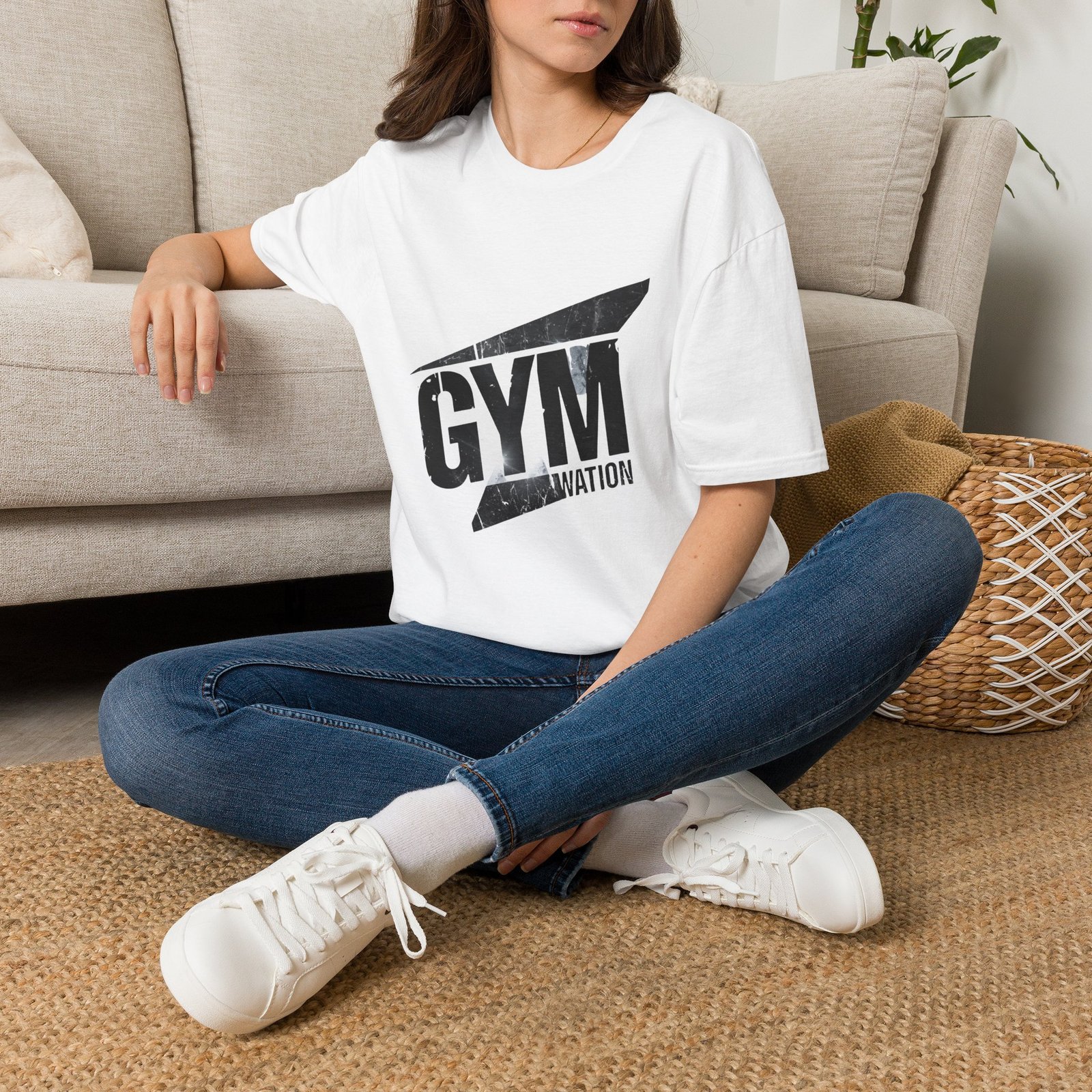 GYM WATION Graphic T-Shirt | Motivational Gym Workout Unisex Tee - Image 6