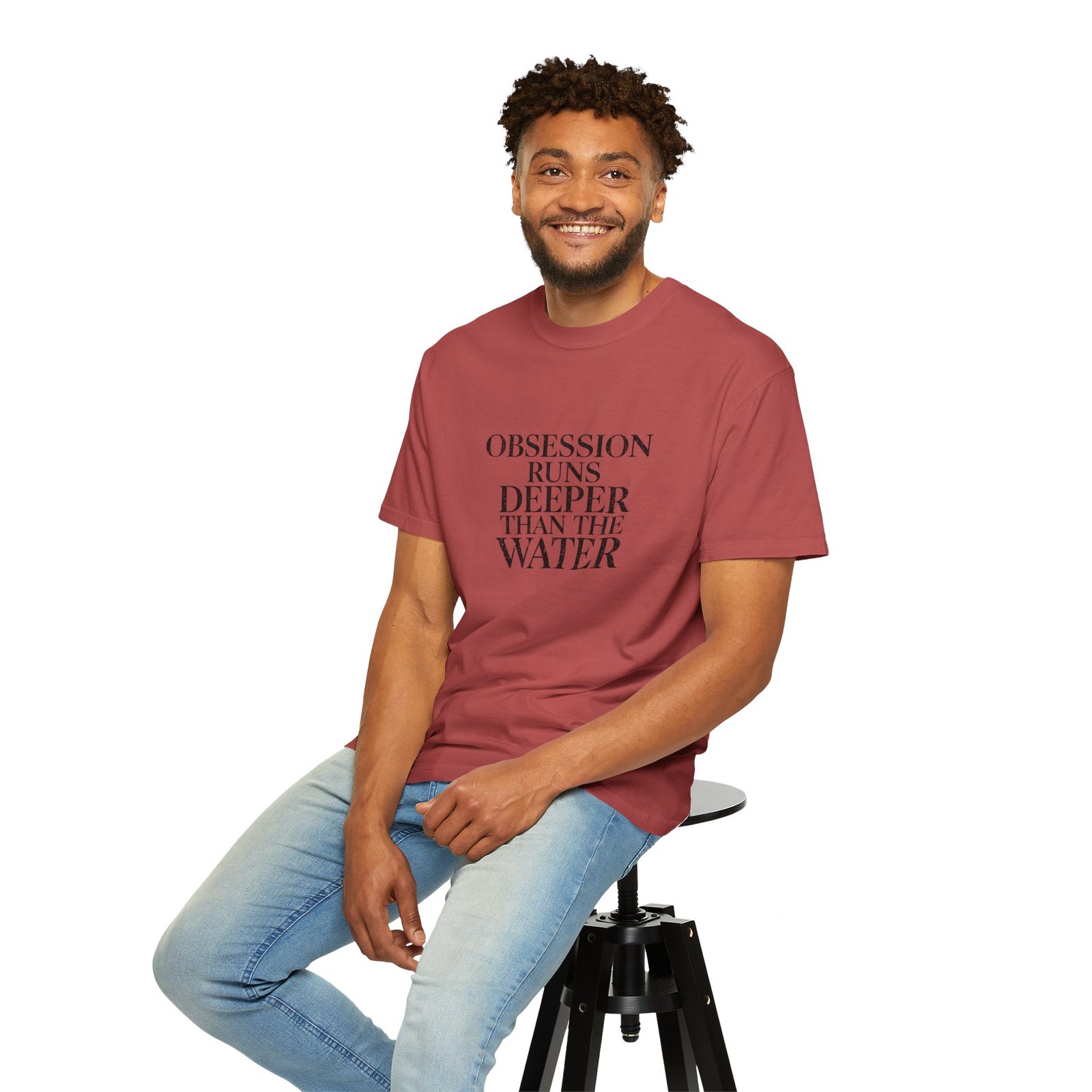 Obsession Fuels Deeper Than Water T-Shirt – Passion & Ambition Motivational Graphic Tee - Image 5