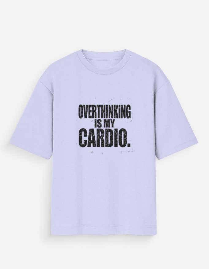 Overthinking Is My Cardio T-Shirt – Funny Introvert Graphic Tee - Image 6