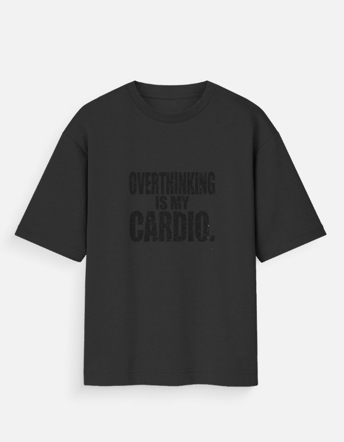 Overthinking Is My Cardio T-Shirt – Funny Introvert Graphic Tee - Image 10