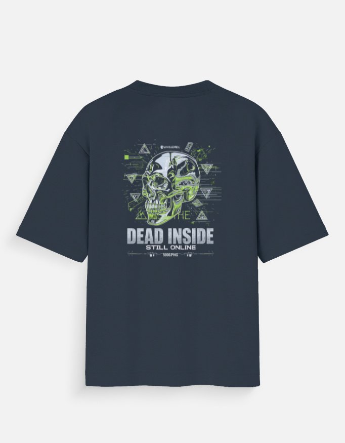 Dead Inside Still Online T-Shirt | Cyber Skull Tee - Image 10