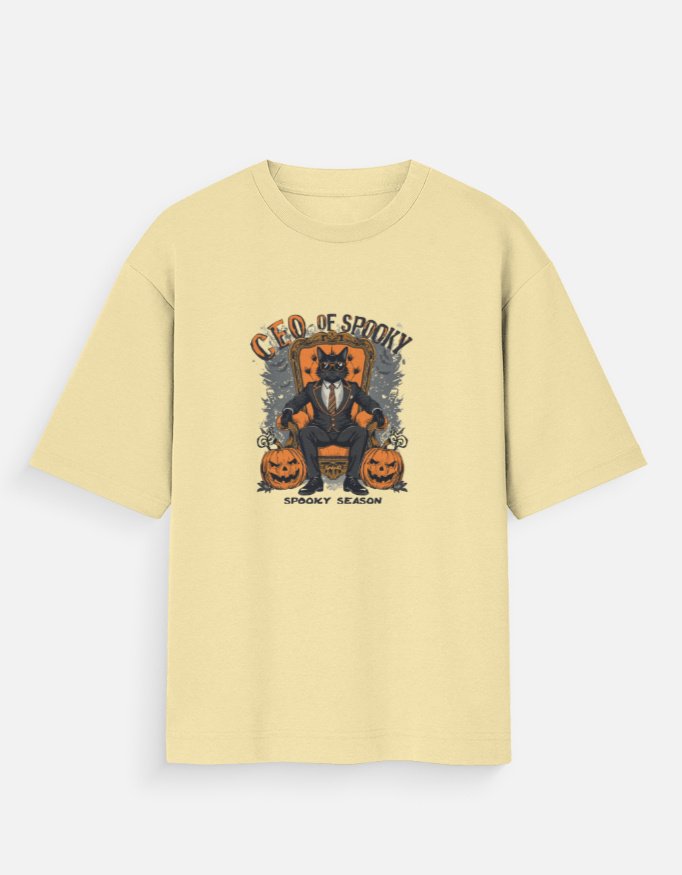 CEO of Spooky Halloween Cat T-Shirt – Funny Black Cat Graphic Tee - Image 7