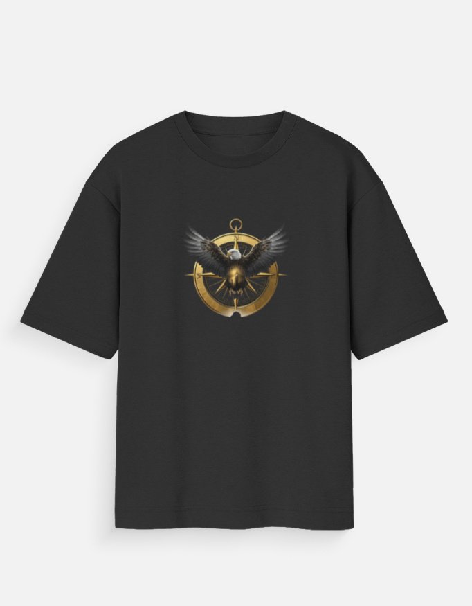 Majestic Eagle Compass T-Shirt – Freedom & Adventure Graphic Tee - Image 7