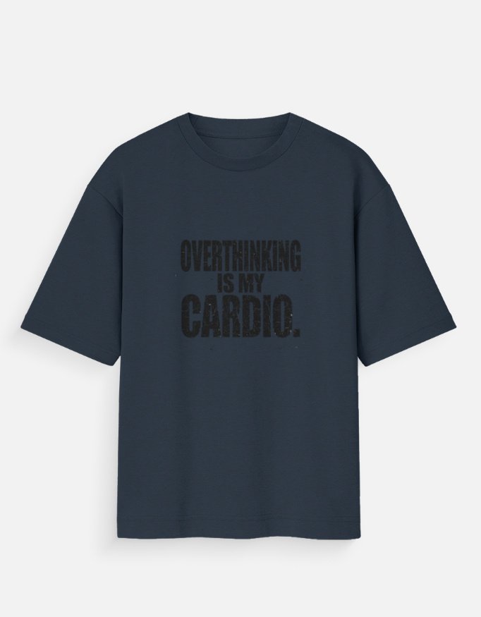 Overthinking Is My Cardio T-Shirt – Funny Introvert Graphic Tee - Image 9