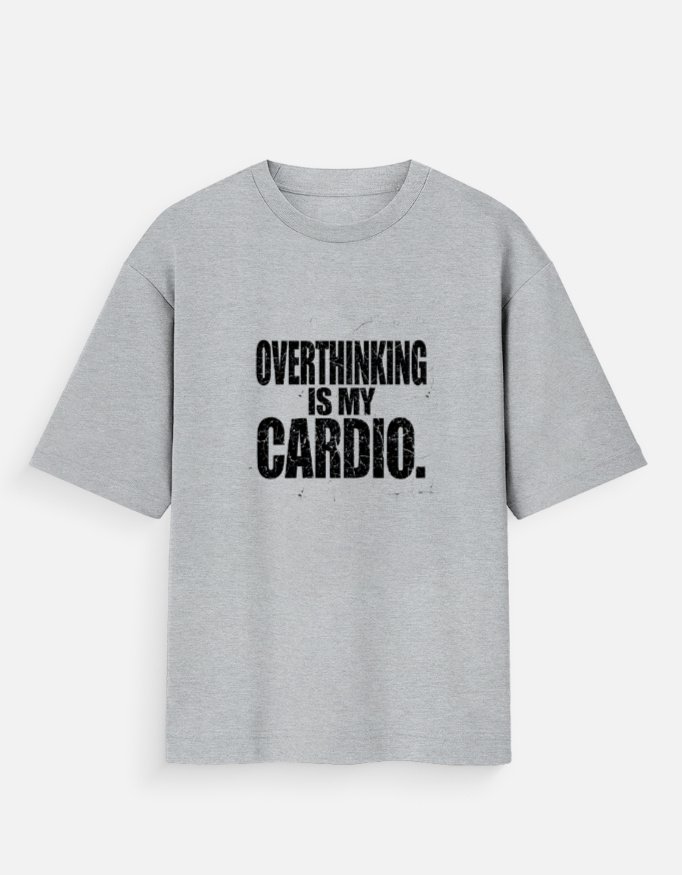 Overthinking Is My Cardio T-Shirt – Funny Introvert Graphic Tee - Image 8